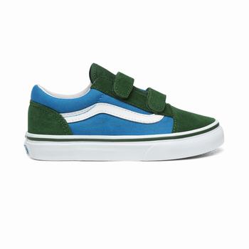 Vans 2-Tone Old Skool V - Lasten Tennarit - Sininen/Vihreä